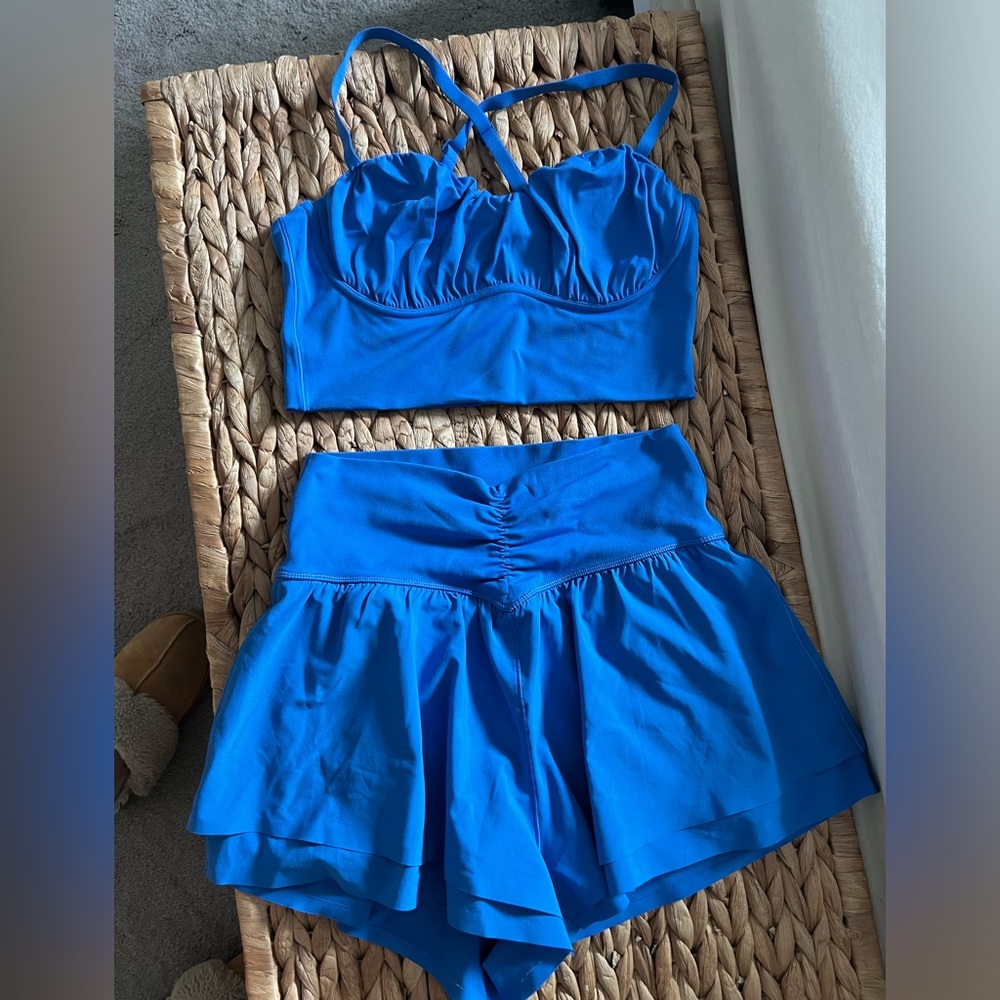 Aerie Offline Real Me Ruched Set